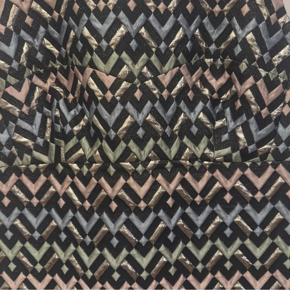 Milly Multi Colored Chevron Mini Dress